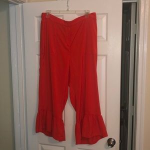 ***BRAND NEW***  Eloquii Ruffle Cropped Pant